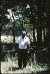 Portrait of a man with forest in background