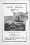 Easter Sunrise Service in Punchbowl Summit : church bulletin