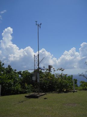 Pago Pago, American Samoa, April 25, 2012 -- Communications Tower at Environmental Protection Agency Clean Air Station, American Samoa