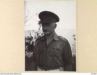 WEWAK POINT, NEW GUINEA. 1945-10-10. LIEUTENANT COLONEL K.C.T. RAWLE, COMMANDING OFFICER 104 CASUALTY CLEARING STATION