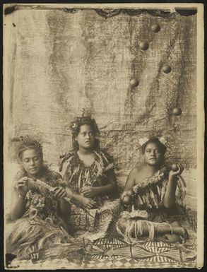 [Portrait of three women]