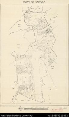 Papua New Guinea, Town of Goroka, 1:8 000, 1972