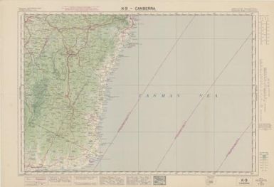 Australian aeronautical map: Canberra (Sheet K9)