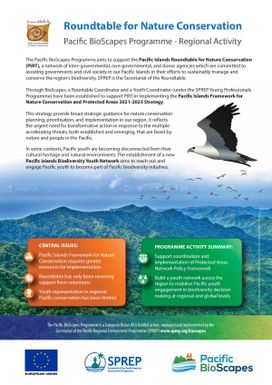 Roundtable for Nature Conservation - Pacific BioScapes Programme : Regional Activity