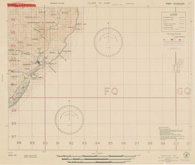 Island of Guam: Port Inarajan - Special Air and Gunnery Target Map