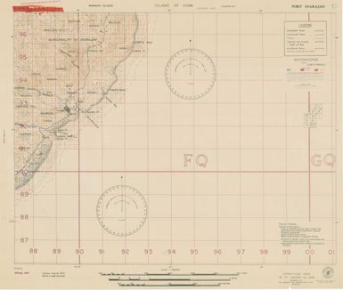 Island of Guam: Port Inarajan - Special Air and Gunnery Target Map
