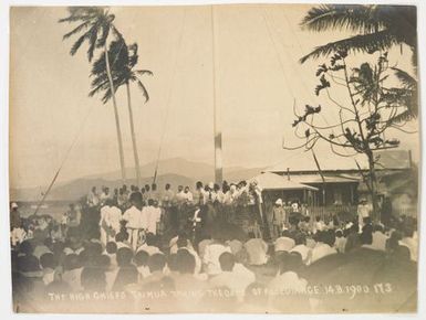 The high chiefs' Ta'imua taking the oath of allegiance