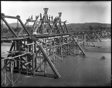 Gisborne. New bridge being constructed at Kaiteratahi.