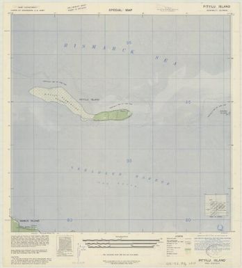 Special map Admiralty Islands (Pityilu Island , front)
