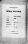 Patrol Reports. Western Highlands District, Wabag, 1966 - 1967