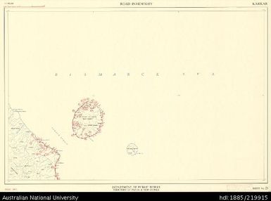 Papua New Guinea, Karkar, Road Inventory Series, Sheet 21, 1:250 000, 1967