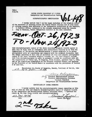 Volume 148: October 26, 1923 - November 24, 1923