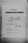 Patrol Reports. Milne Bay District, Baniara, 1923 - 1925