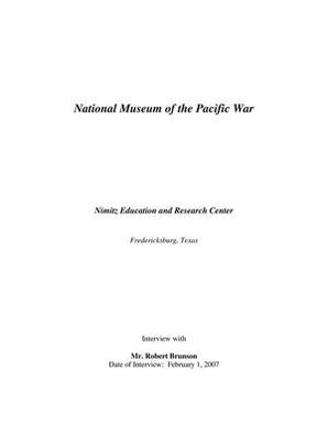 Oral History Interview with Robert Brunson, February 1, 2007