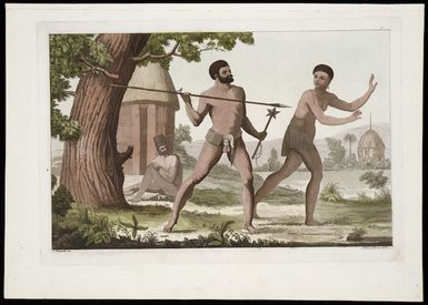 [Hodges, William], 1744-1797 :[Scene in New Caledonia, 1774. Plate no] 71. C Botigella dis.; A Biasioli inc A.T. [1810-1830?]