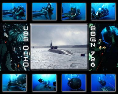 A photographic illustration of the U.S. Navy Ohio Class guided-missile submarine USS Ohio (SSGN 726), illustrated on March 8, 2007. (U.S. Navy Photographic Illustration by PO2 Lindsay Switzer) (Released)