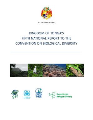 Kingdom of Tonga's Fifth National Report to the Convention on Biological Diversity