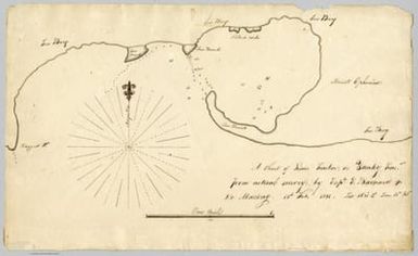 A Chart of Liar’s harbor; or Yanky har.[bo]r from actual survey, by Capt C Barnerd & Do[nald] Mackay ... Lat 62 31’ S. Lon. 60 W.