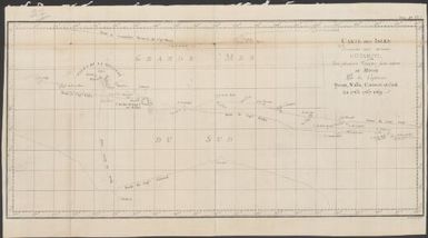Carte des isles découvertes aux environs d'Otahiti, dans plusieurs voyages faits autour du monde par les Capitaines Byron, Wallis, Carteret et Cook en 1765, 1767, 1769 / Benard dir