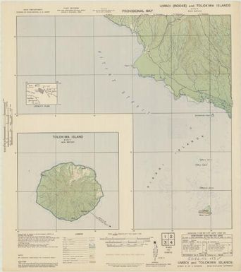 New Britain, provisional map (Umboi & Tolokiwa Islands 3 , )