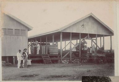 Loading goods at a packing shed. From the album: Cook Islands