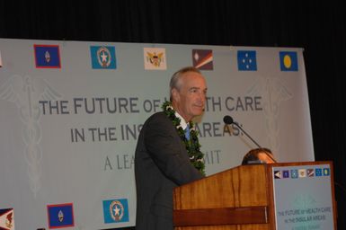 [Assignment: 48-DPA-09-29-08_SOI_K_Isl_Conf_AM] Insular Areas Health Summit [("The Future of Health Care in the Insular Areas: A Leaders Summit") at the Marriott Hotel in] Honolulu, Hawaii, where Interior Secretary Dirk Kempthorne [joined senior federal health officials and leaders of the U.S. territories and freely associated states to discuss strategies and initiatives for advancing health care in those communinties [48-DPA-09-29-08_SOI_K_Isl_Conf_AM_DOI_0470.JPG]