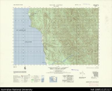 Papua New Guinea, New Ireland, Mount Uleton, Series: AMS T795, Sheet 6344 III, 1966, 1:50 000