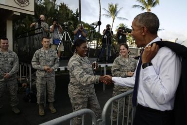 President Obama Visits Joint Base Pearl Harbor-Hickam