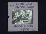 Iuris visit, patrol camp, Border Mountains, [Papua New Guinea], 1954