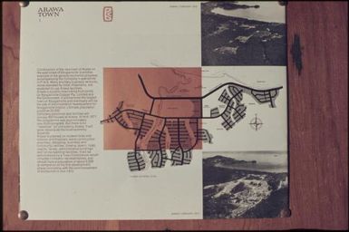 Plan of the Arawa town (1) : Bougainville Island, Papua New Guinea, March 1971 / Terence and Margaret Spencer