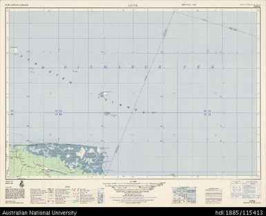 Papua New Guinea, Sepik, Series: AMS T504, Sheet SA 55-13, 1966, 1:250 000