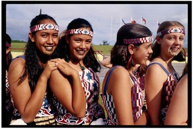Auckland Secondary Schools Maori and Pacific Islands Cultural Festival, Manukau City. Maori performers, Diocesan School