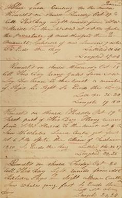 [Java (Ship) of New Bedford, Mass., mastered by Asaph P. Taber, keeper unknown, on voyage 6 July 1837 - 22 March 1839]