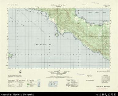 Papua New Guinea, New Ireland, Fangalawa Bay, Series: AMS T795, Sheet 6049 III, 1965, 1:50 000