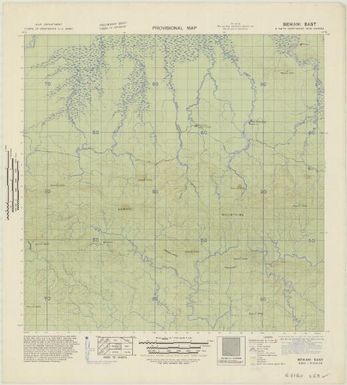 Provisional map, northeast New Guinea: Bewani East (Sheet Bewani East)