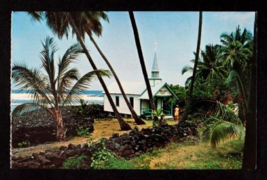 The Blue Church, Kona Coastline, Hawaii