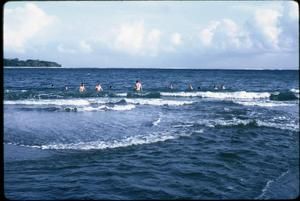 [Dallas Tornado Soccer Team in the Ocean, 1968]