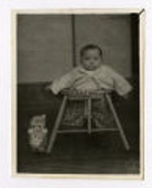 Baby in high chair