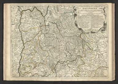 Le Gouvernement General du Dauphiné divisé en Haut et Bas, subdivisé en plusieurs Pays et en Bailliages selon les Memoires de I. de Beins Geographe du Roy, de N. Chorier, et de plusieurs Autres. par le Sr. Tillemon. A Paris, Chez J. B. Nolin sur le Quay de l’Horloge du Palais proche la Rüe de Harlay a l'Enseigne de la Place des Victoires avec Privilege du Roy. 169.