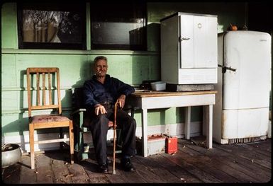 [Shorty Sutherland, Lowburn camping ground, Central Otago]