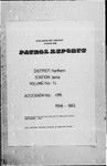 Patrol Reports. Northern District, Ioma, 1968 - 1969