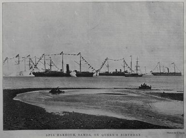 Apia Harbour, Samoa, on Queen's Birthday