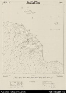 Solomon Islands, British Solomon Islands Protectorate, Guadalcanal, Series: D.C.S. (Misc) 91 (Sketch), Sheet 9, 1955, 1:50 000