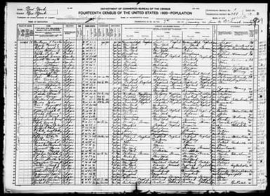 New York: NEW YORK County, Enumeration District 788, Sheet No. 3B