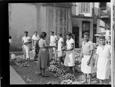 Fruit market in Suva, Fiji