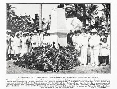 A gesture of friendship: international memorial service in Samoa