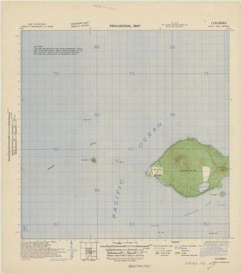 New Britain, provisional map (Lolobau)