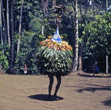 A dancing Tabuan or spirit man, New Britain Island, Papua New Guinea, approximately 1968 / Robin Smith