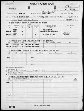 VMTB-232 - ACA Reps Nos 10-11 - Strikes on Gagil-Tomil & Yap Airstrips, Yap Is, Carolines 12/2 & 3/44