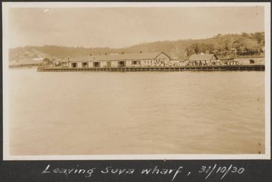 Suva Wharf, October 1930